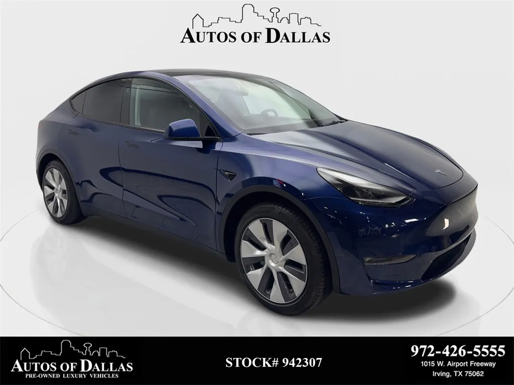 Blue 2023 Tesla Model Y Standard Range NAV,CAM,PANO,HTD STS,BLIND SPOT for sale in Irving, TX