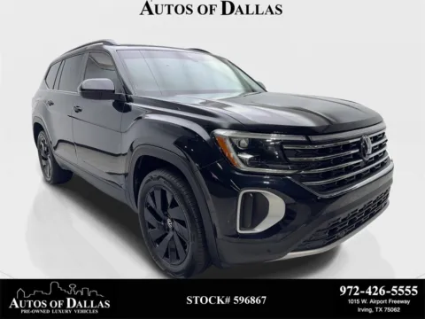 Black 2024 Volkswagen Atlas 2.0T SE w/Technology for sale in Irving, TX