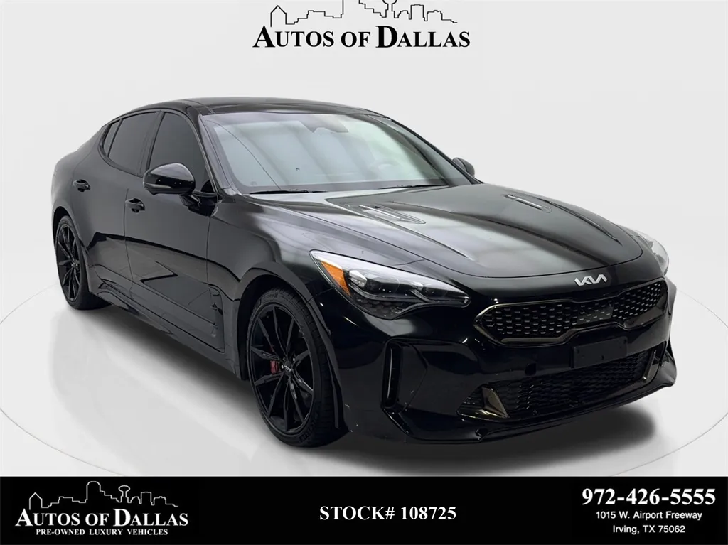 Black 2022 Kia Stinger GT2 for sale in Irving, TX