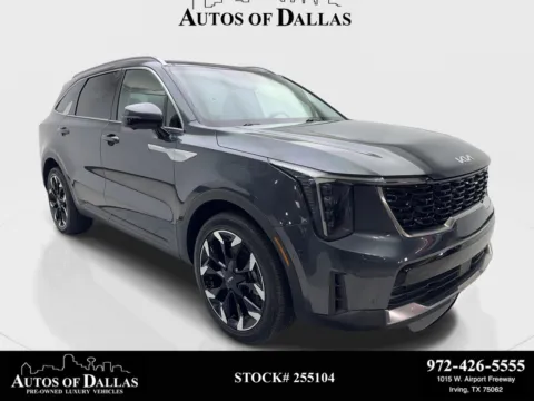 Gray 2024 Kia Sorento SX NAV,CAM,PANO,CLMT STS,BLIND SPOT,3RD ROW for sale in Irving, TX