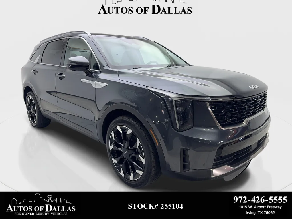 Gray 2024 Kia Sorento SX NAV,CAM,PANO,CLMT STS,BLIND SPOT,3RD ROW for sale in Irving, TX
