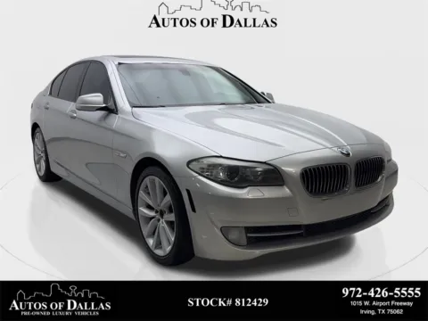 Silver 2012 BMW 5 Series 535i for sale in Irving, TX