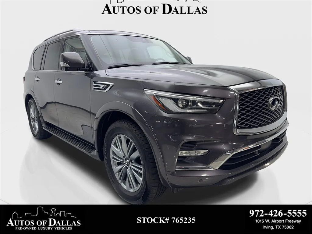 2024 INFINITI QX80 LUXE NAV,CAM,SUNROOF,HTD STS,BLIND SPOT,3RD ROW