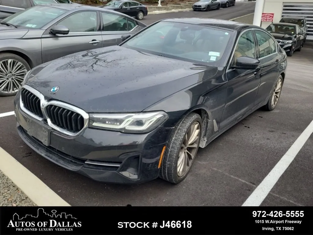Black 2022 BMW 5 Series 530i xDrive SPORT LINE,NAV,CAM,SUNROOF,HEADS UP for sale in Irving, TX