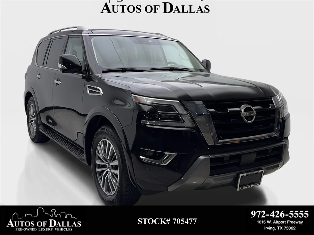 Black 2024 Nissan Armada SL NAV,CAM,SUNROOF,HTD STS,BLIND SPOT,3RD ROW for sale in Irving, TX