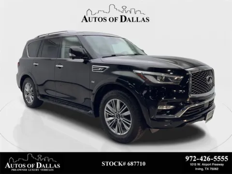 Black 2019 INFINITI QX80 LUXE for sale in Irving, TX