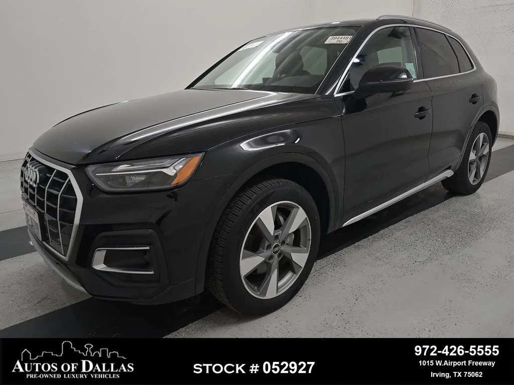 Black 2023 Audi Q5 40 Premium CAM,PANO,HTD STS,BLIND SPOT,19" WLS for sale in Irving, TX