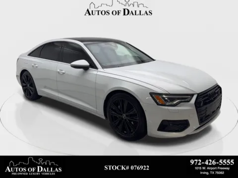 White 2023 Audi A6 45 Premium Plus NAV,CAM,SUNROOF,HTD STS,BLIND SPOT for sale in Irving, TX