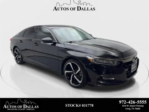 Black 2018 Honda Accord Sport 2.0T for sale in Irving, TX