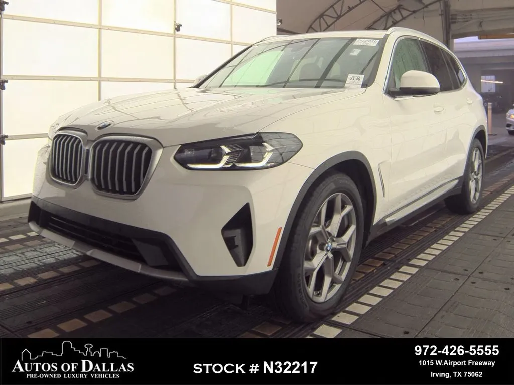White 2022 BMW X3 sDrive30i X LINE,NAV,CAM,PANO,HTD STS,BLIND SPOT for sale in Irving, TX