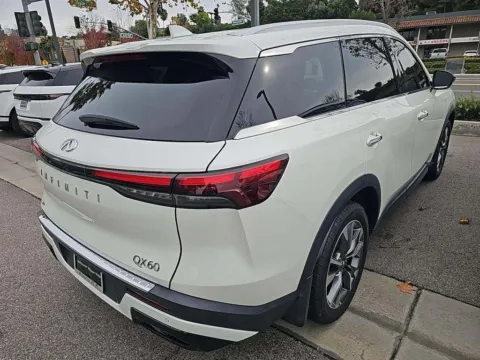 Photos of 2023 INFINITI QX60 LUXE NAV,CAM,SUNROOF,CLMT STS,BLIND SPOT,3RD ROW for sale in Irving, TX at Autos of Dallas - Irving