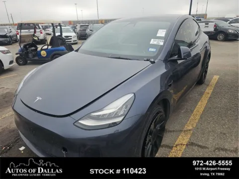 Blue 2023 Tesla Model Y Long Range NAV,CAM,PANO,HTD STS,BLIND SPOT for sale in Irving, TX