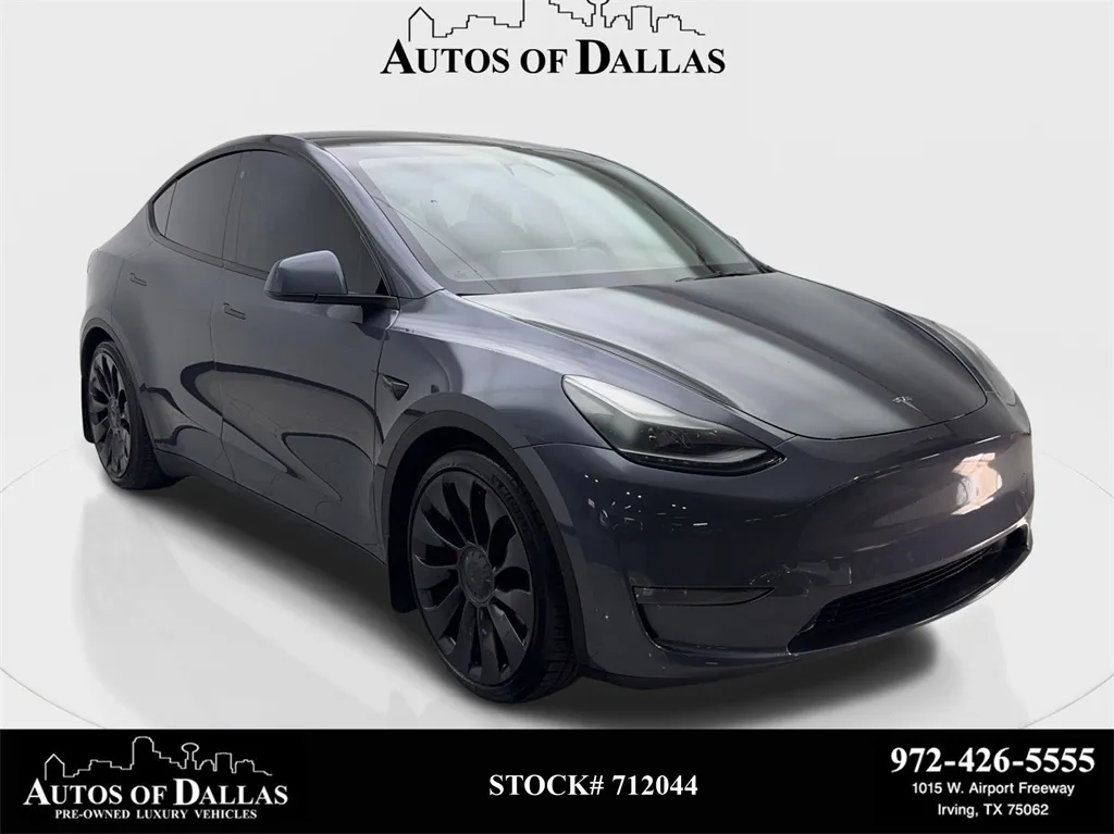Blue 2023 Tesla Model Y Performance NAV,CAM,PANO,HTD STS,BLIND SPOT,21" WL for sale in Irving, TX