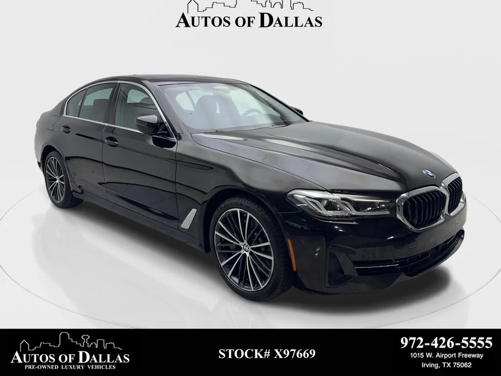 Black 2023 BMW 5 Series 530i SPORT LINE,NAV,CAM,SUNROOF,HEADS UP for sale in Irving, TX