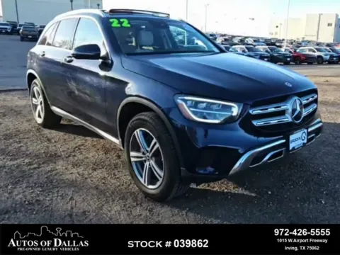 Black 2022 Mercedes-Benz GLC 300 NAV,CAM,PANO,HTD STS,BLIND SPOT for sale in Irving, TX
