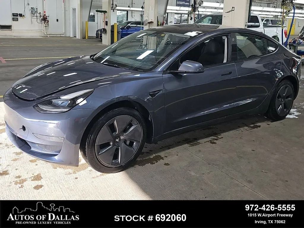 Blue 2023 Tesla Model 3 NAV,CAM,PANO,HTD STS,BLIND SPOT for sale in Irving, TX