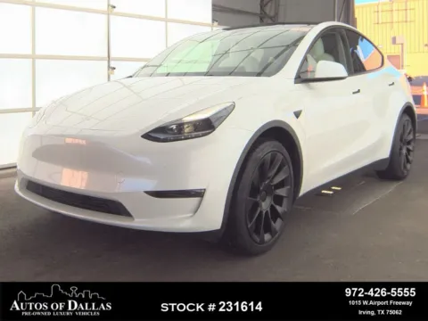 Photos of 2025 Tesla Model Y Long Range NAV,CAM,PANO,HTD STS,BLIND SPOT,20" WLS for sale in Irving, TX at Autos of Dallas - Irving