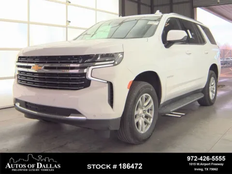White 2024 Chevrolet Tahoe LT NAV,CAM,HTD ST,BLIND SPOT,3RD ROW for sale in Irving, TX
