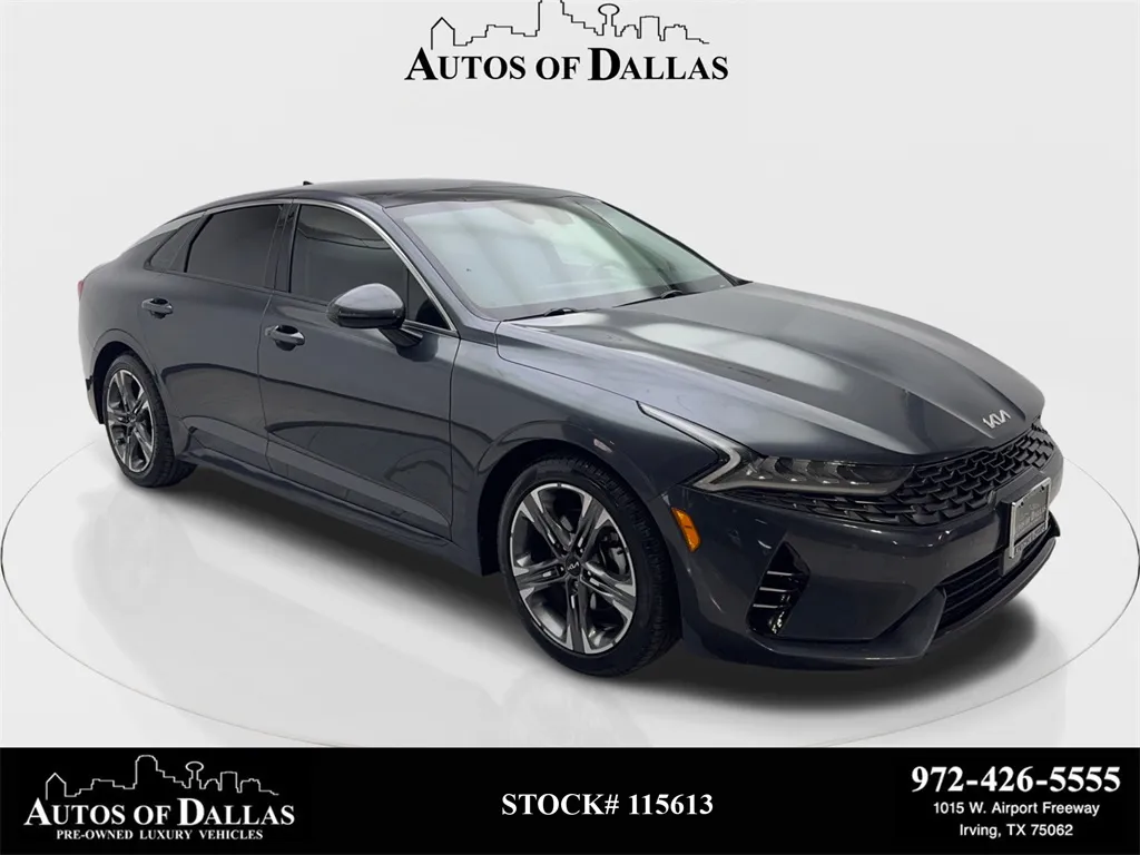 Gray 2022 Kia K5 EX for sale in Irving, TX
