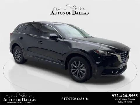 Black 2023 Mazda CX-9 Touring CAM,SUNROOF,HTD STS,BLIND SPOT,3RD ROW for sale in Irving, TX