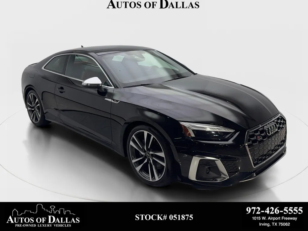 Black 2023 Audi S5 3.0T Premium Plus NAV,CAM,PANO,BLIND SPOT for sale in Irving, TX