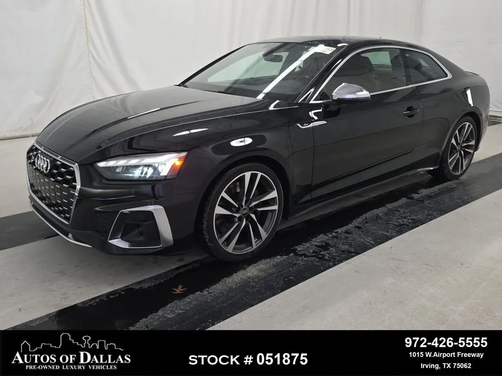 Black 2023 Audi S5 3.0T Premium Plus NAV,CAM,PANO,BLIND SPOT for sale in Irving, TX