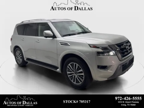Silver 2024 Nissan Armada SL NAV,CAM,SUNROOF,HTD STS,BLIND SPOT,3RD ROW for sale in Irving, TX