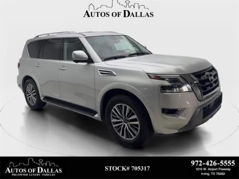 Silver 2024 Nissan Armada SL NAV,CAM,SUNROOF,HTD STS,BLIND SPOT,3RD ROW for sale in Irving, TX