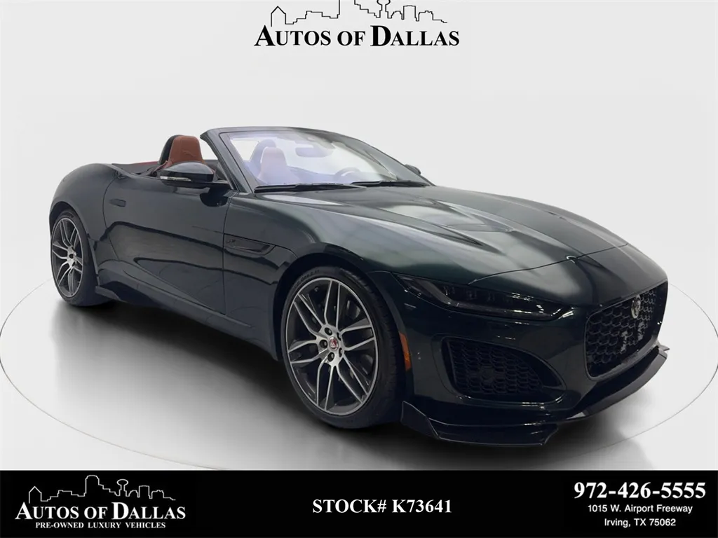 Green 2021 Jaguar F-TYPE P300 for sale in Irving, TX