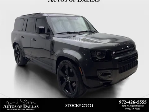 Black 2024 Land Rover Defender 130 Outbound NAV,CAM,PANO,CLMT STS,22" WLS,3RD ROW for sale in Irving, TX