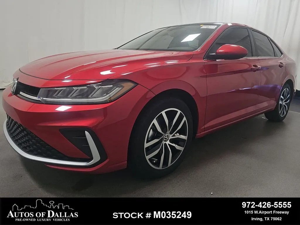 Red 2025 Volkswagen Jetta 1.5T SE CAM,SUNROOF,HTD STS,BLIND SPOT,17" WLS for sale in Irving, TX
