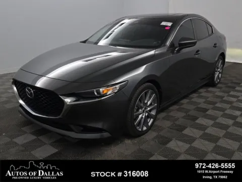 Gray 2022 Mazda Mazda3 Preferred NAV,CAM,SUNROOF,HTD STS,BLIND SPOT for sale in Irving, TX