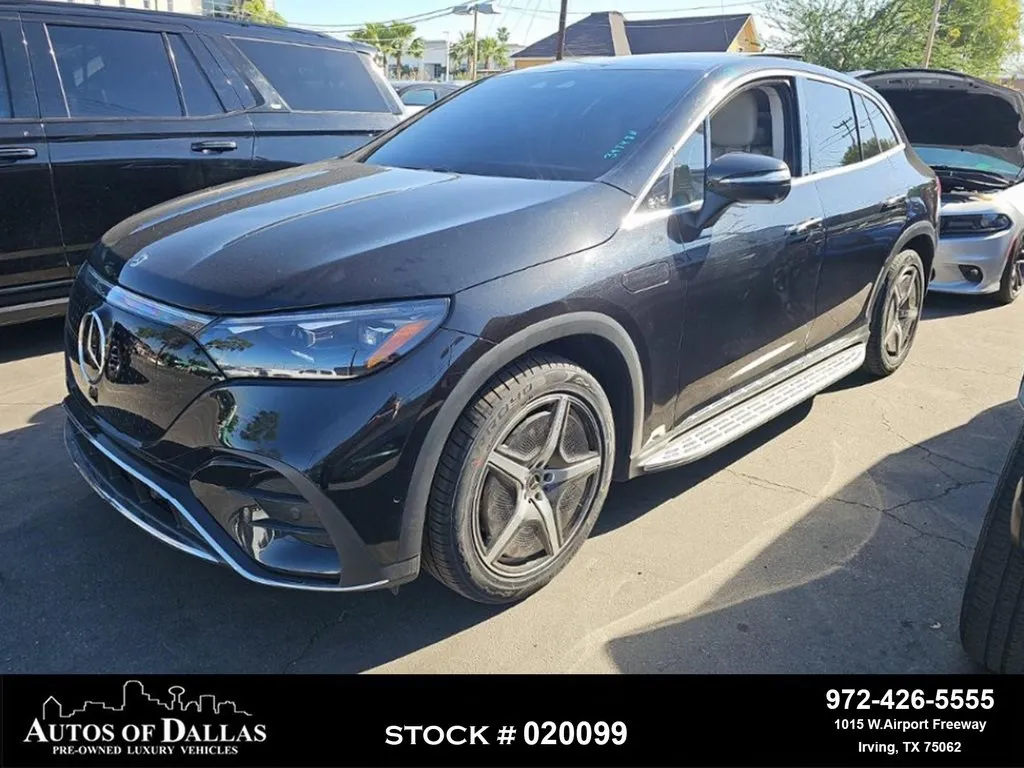 Black 2023 Mercedes-Benz EQE 350+ SUV NAV,CAM,PANO,CLMT STS,BLIND SPOT for sale in Irving, TX