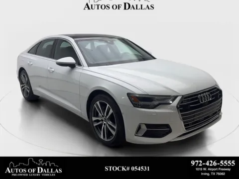 White 2023 Audi A6 45 Premium NAV,CAM,SUNROOF,HTD STS,BLIND SPOT for sale in Irving, TX