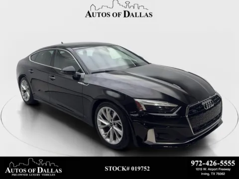 Black 2023 Audi A5 Sportback Premium CAM,PANO,HTD STS,BLIND SPOT,18" WLS for sale in Irving, TX