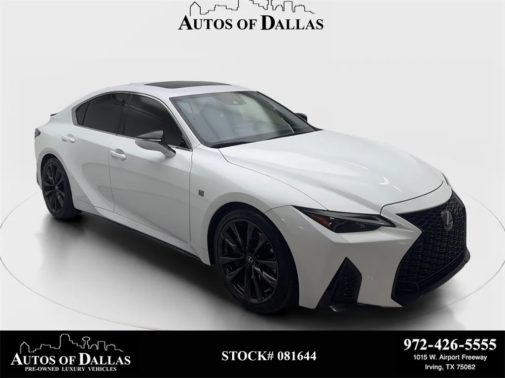 2024 Lexus IS 350 F SPORT Design CAM,SUNROOF,CLMT STS,BLIND SPOT for sale in Irving, TX