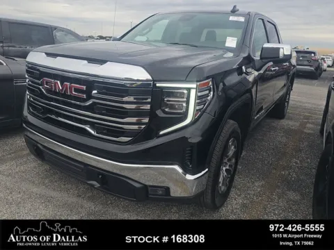 Black 2026 GMC Sierra 1500 SLT NAV,CAM,HTD STS,BLIND SPOT,18" WLS for sale in Irving, TX