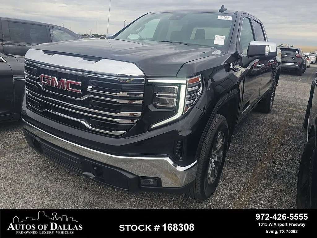 Black 2026 GMC Sierra 1500 SLT NAV,CAM,HTD STS,BLIND SPOT,18" WLS for sale in Irving, TX