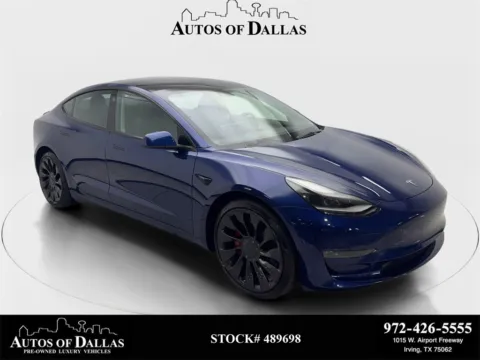 Blue 2023 Tesla Model 3 Performance for sale in Irving, TX