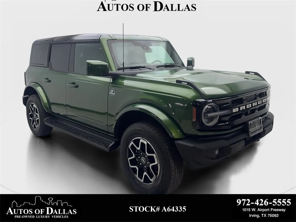Green 2025 Ford Bronco Outer Banks NAV,CAM,HTD STS,BLIND SPOT,18" WLS for sale in Irving, TX