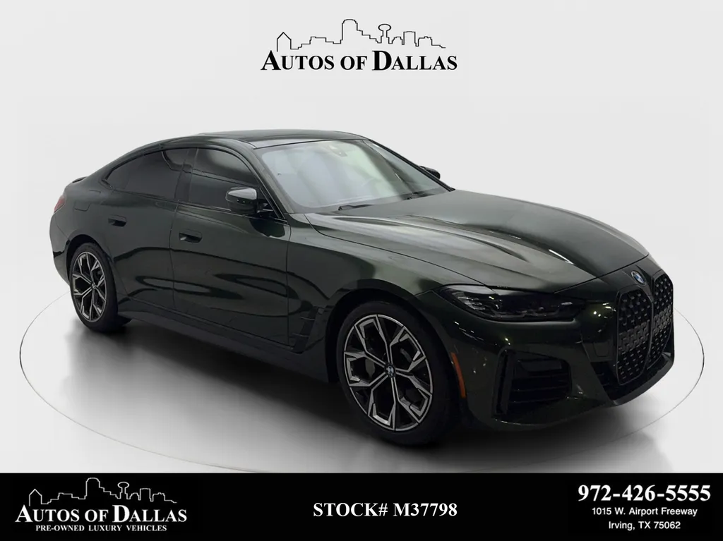 Green 2022 BMW 4 Series 430i Gran Coupe M SPORT,NAV,CAM,SUNROOF,BLIND SPOT for sale in Irving, TX