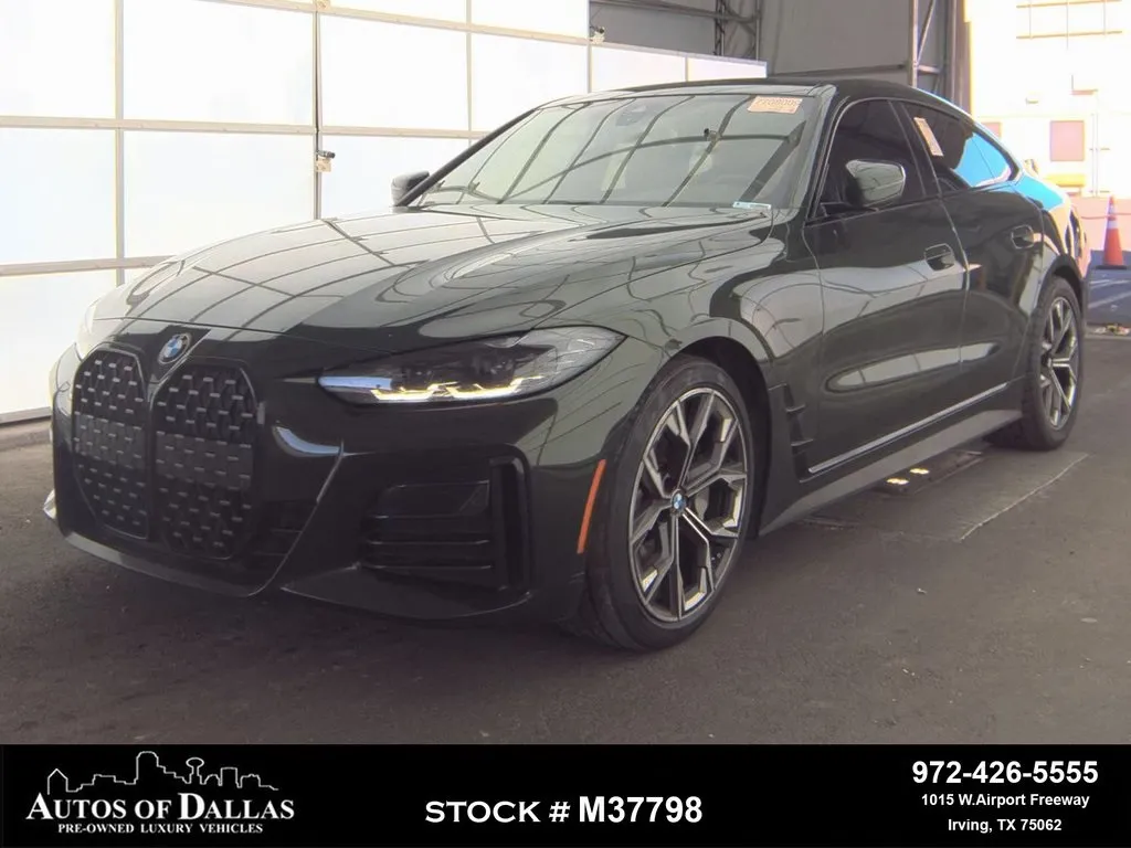 Green 2022 BMW 4 Series 430i Gran Coupe M SPORT,NAV,CAM,SUNROOF,BLIND SPOT for sale in Irving, TX