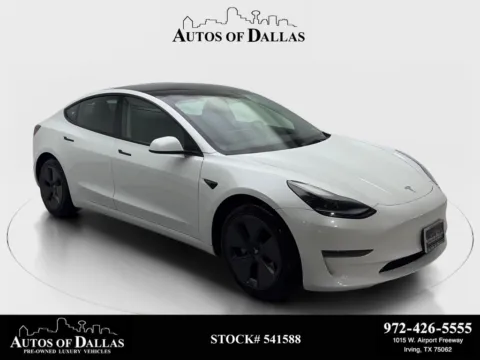 White 2023 Tesla Model 3 NAV,CAM,PANO,HTD STS,BLIND SPOT for sale in Irving, TX