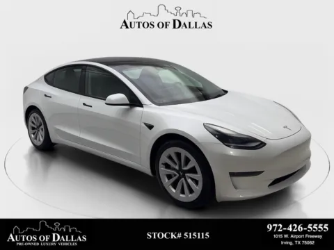 White 2023 Tesla Model 3 NAV,CAM,PANO,HTD STS,BLIND SPOT for sale in Irving, TX