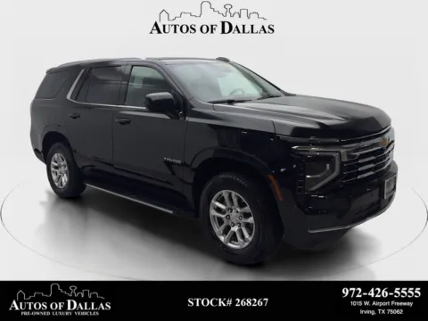 Black 2025 Chevrolet Tahoe LT NAV,CAM,HTD STS,BLIND SPOT,3RD ROW for sale in Irving, TX
