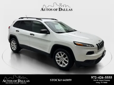 White 2017 Jeep Cherokee Sport for sale in Irving, TX