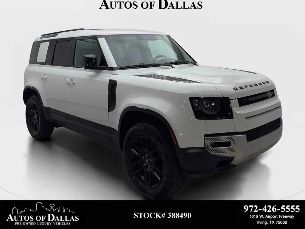 White 2025 Land Rover Defender 110 S NAV,CAM,PANO,HTD STS,BLIND SPOT,20" WLS for sale in Irving, TX