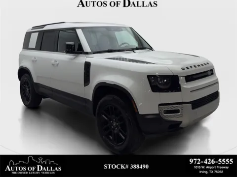White 2025 Land Rover Defender 110 S NAV,CAM,PANO,HTD STS,BLIND SPOT,20" WLS for sale in Irving, TX