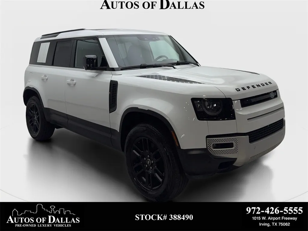 White 2025 Land Rover Defender 110 S NAV,CAM,PANO,HTD STS,BLIND SPOT,20" WLS for sale in Irving, TX