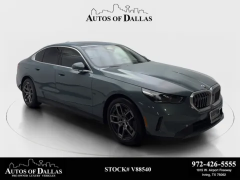 Green 2026 BMW 5 Series 530i xDrive SPORT LINE,NAV,CAM,SUNROOF,BLIND SPOT for sale in Irving, TX